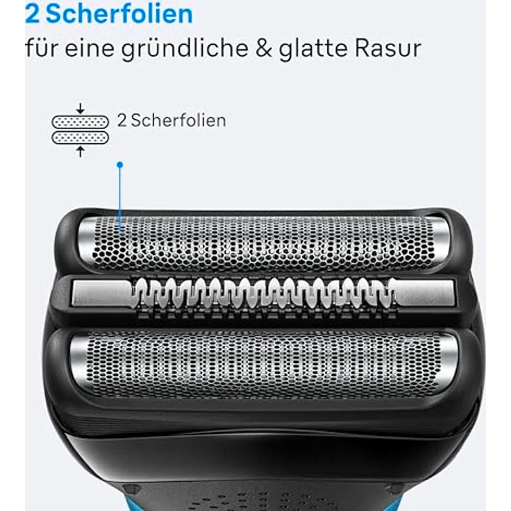 Braun Zubehör Combipack 21B, Ersatzteilset für Series 3 Elektrorasierer mit hautfreundlicher Scherkopf-Technologie – Bild 3