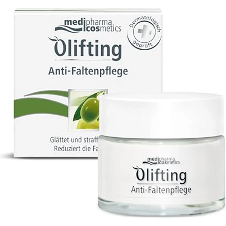 Dr. Theiss Olivenöl Olifting Anti-Faltenpflege Creme 50 ml, revitalisierende Gesichtscreme gegen Falten – Bild 1