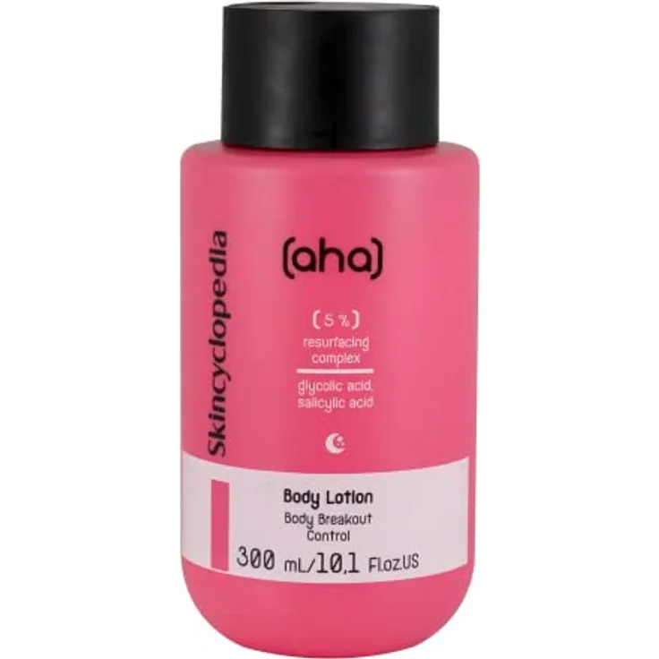 Skincyclopedia Bodylotion mit AHA, BHA und PHA, Feuchtigkeitslotion, Körperlotion für Damen und Herren, Pflegelotion für sehr trockene oder unreine Haut, Body Lotion, Dermatologisch getestet, 300ml