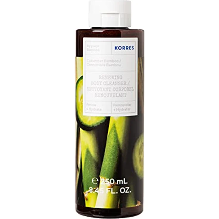 KORRES Cucumber Bamboo Revitalisierendes Duschgel mit aktiv Aloe-Vera, 250 ml, vegan, dermatologisch getestet – Bild 1