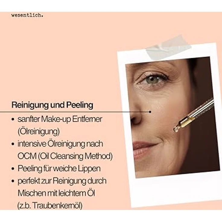 wesentlich. Rizinusöl BIO kaltgepresst 100ml - zur Pflege von Wimpern und Augenbrauen - Haut und Haar – Bild 8