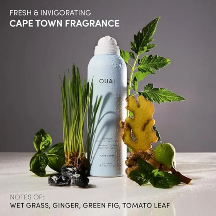 Ouai Super Dry Shampoo Cape Town, Trockenshampoo mit Reisstärke und Mikrostärke, 127 g – Bild 5