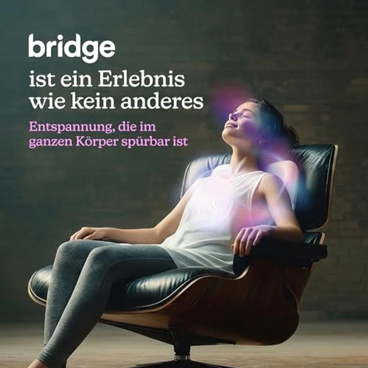Homedics Bridge Vibroakustisches Massagekissen, Rückenmassagegerät mit 5 Audiotracks & Bluetooth-Streaming, niederfrequente Schallwellen zur Entspannung – Bild 2