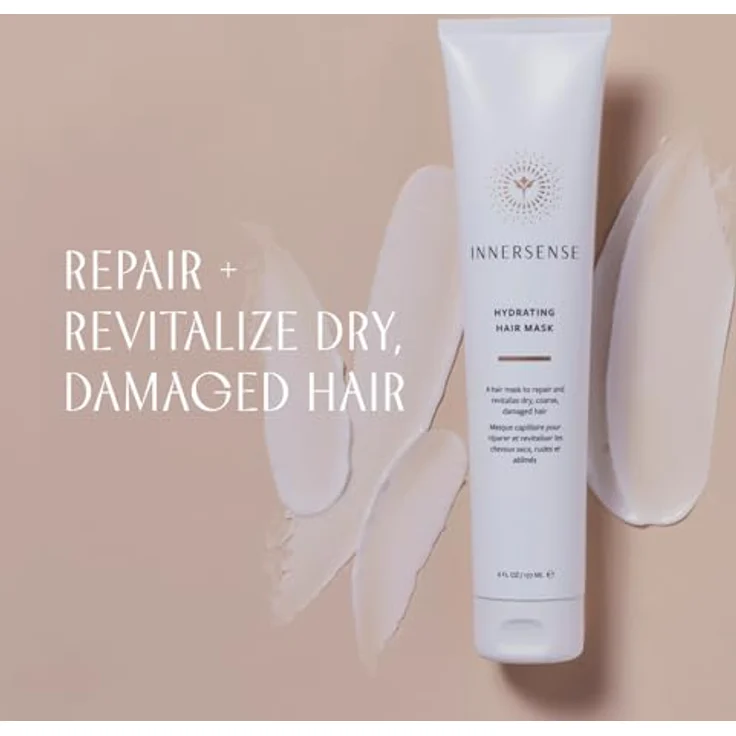 Innersense Organic Beauty Hydrating Hair Mask 177 ml, intensive Feuchtigkeitspflege mit Leinsamen, Sheabutter, Kokos- und Tamanu-Öl – Bild 4