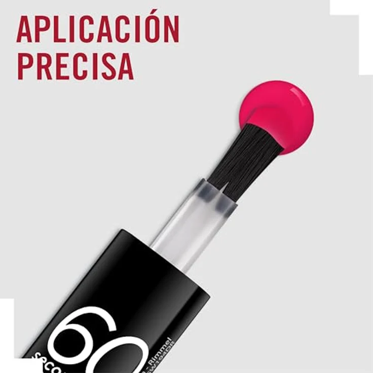 Rimmel London 60 Seconds Super Shine Schnelltrocknender Nagellack 8 ml Farbton 310 Double Decker Red – Bild 5