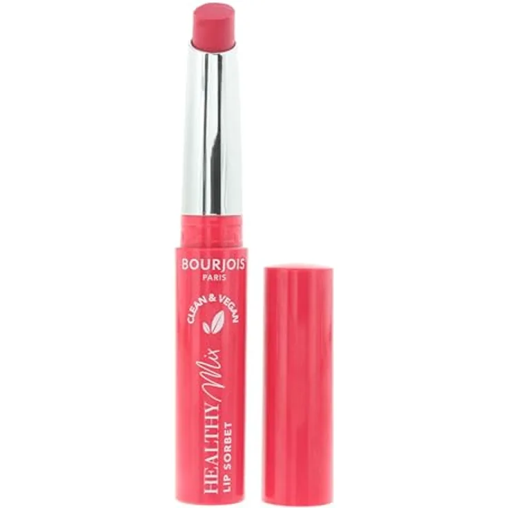 Bourjois Healthy Mix Clean Lip Sorbet - Ice Ice Berry 05, feuchtigkeitsspendender Lippenbalsam, vegane Formel, 1,7 g