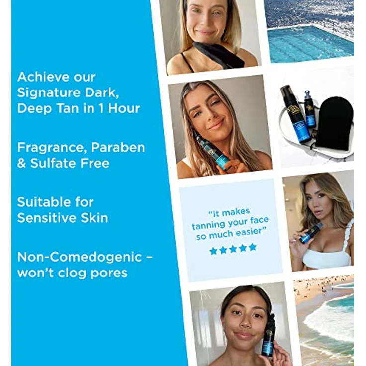 Bondi Sands Self Tanning Face Mist 1 Hour Express, Selbstbräuner-Sprühnebel für das Gesicht, vegan, 70 ml – Bild 2