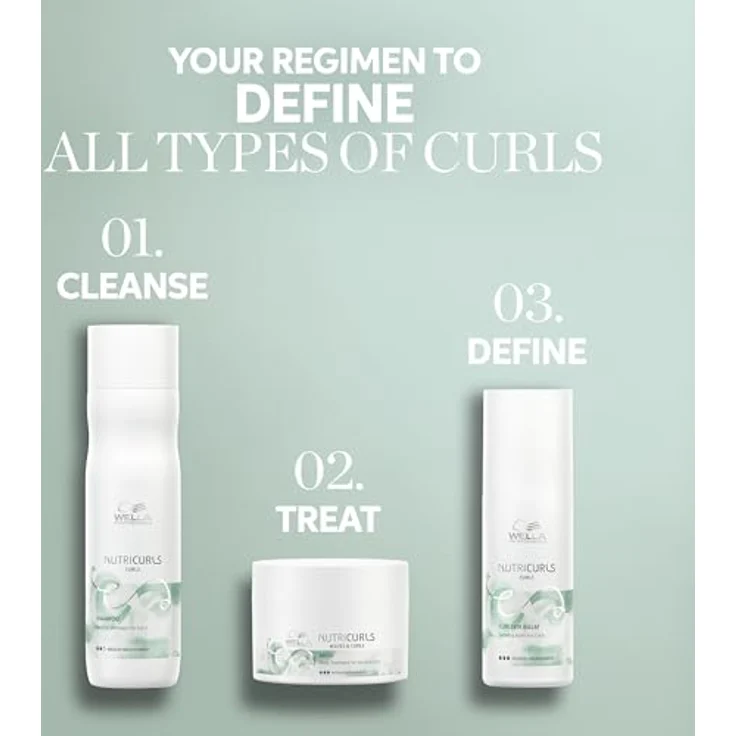 Wella Professionals Nutricurls Curls, feuchtigkeitsspendender Balsam für lockiges Haar, 150 ml, Leave-in Conditioner für Damen – Bild 9