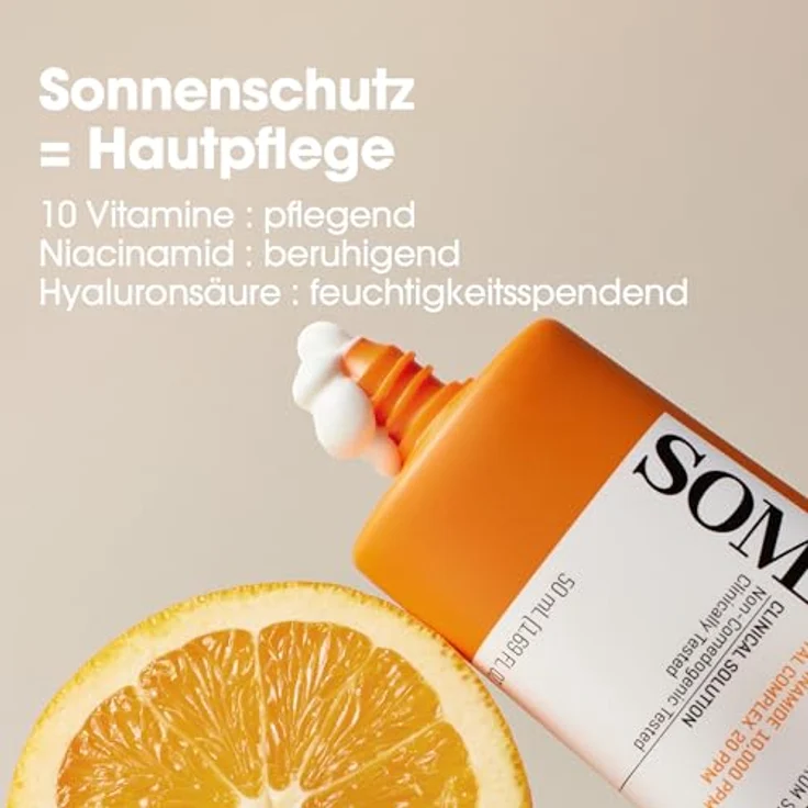 Some By Mi V10 Hyal Air Fit Sunscreen, leichte Gesichtscreme mit SPF 50+, 50 ml, schützt vor UVA/UVB-Strahlen und spendet Feuchtigkeit – Bild 3
