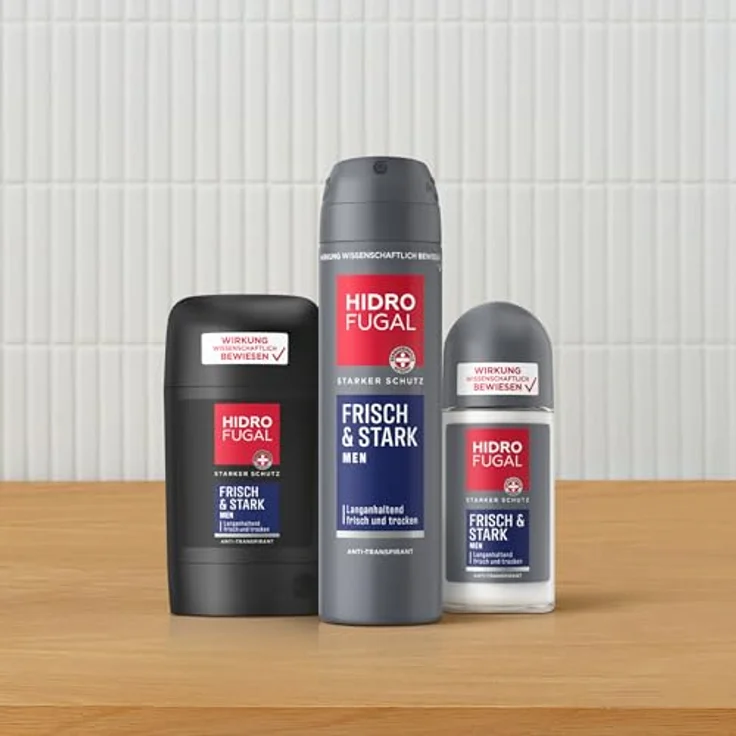 HIDROFUGAL MEN FRISCH & STARK, Deo-Roller mit langanhaltendem Schutz, 50,0 ml – Bild 3