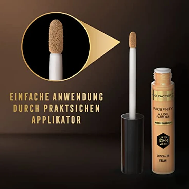 Max Factor Facefinity All Day Flawless, Langzeit-Korrektor in Farbton 040, 7,8 ml, hochpigmentierter Concealer zur Reduzierung von Hautunreinheiten und Teint-Vereinheitlichung – Bild 8