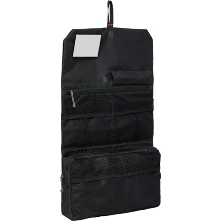Vaude WashBag M, Kulturbeutel schwarz aus 100% Polyester, 34 cm x 5 cm x 19 cm – Bild 3