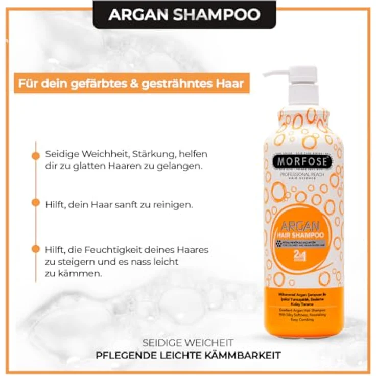 Morfose Argan Haar Shampoo 1000 ml – Bild 4