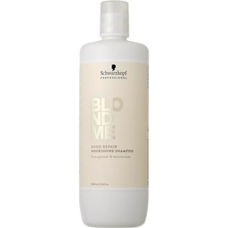 Schwarzkopf Professional Blondme Bond Repair Nourishing Shampoo, nährendes Shampoo für blonde Haare, 1000 ml, vegan