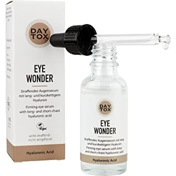 Augenserum Anti Aging mit Hyaluron - Vegan, Ohne Silikone, Made in Germany, DAYTOX - Eye Wonder - 30 ml – Bild 2