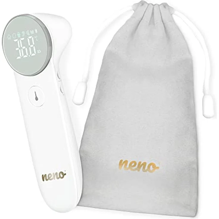 Neno Medic T07, Fieberthermometer für Ohr und Stirn, berührungslose Temperaturmessung, inklusive Tasche, präzise und hygienisch – Bild 9