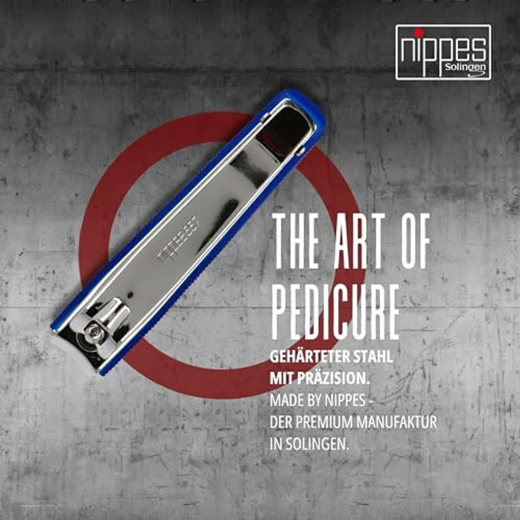 Nippes Solingen Fuß-Nagelknipser, Inkl. Nagelfang, Kunststoff, 8 cm, Blau, 557 E – Bild 7
