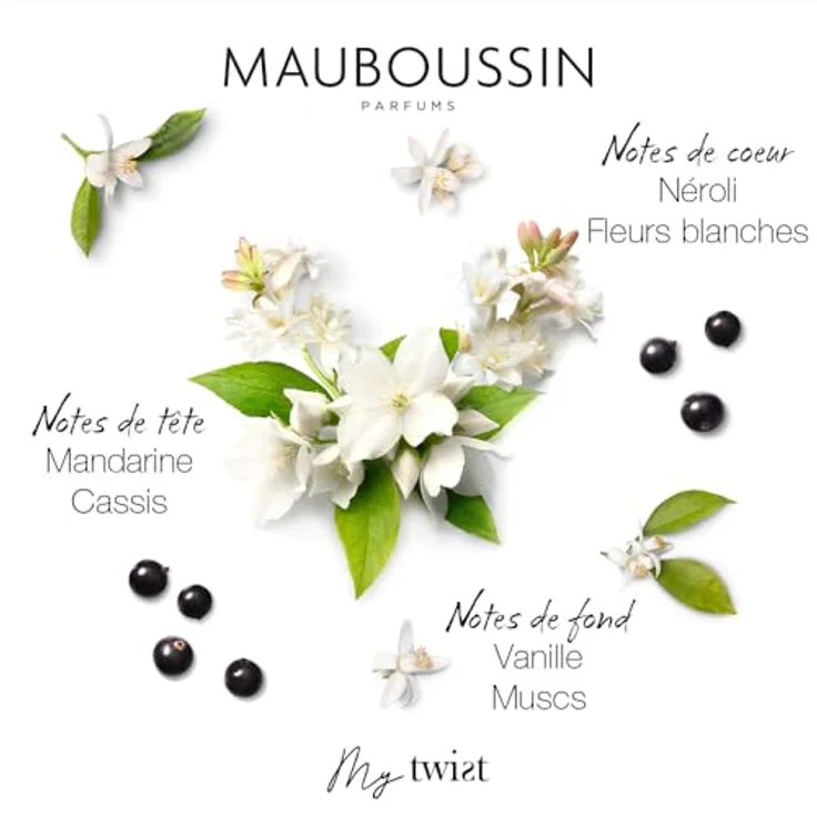 Mauboussin Reise-Set My Twist: Eau de Parfum 90 ml & Travel Spray 20 ml, blumige Duftkomposition mit Vanille und Moschus – Bild 4