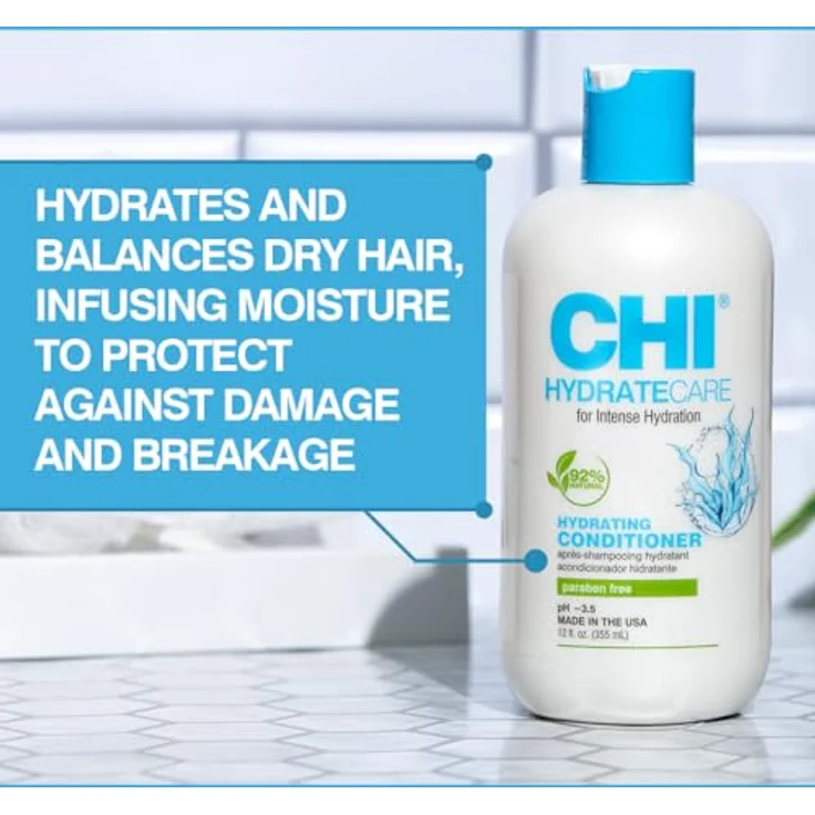 CHI HydrateCare Hydrating Conditioner, Feuchtigkeitsspendende Spülung für trockenes Haar, 26 ml – Bild 4
