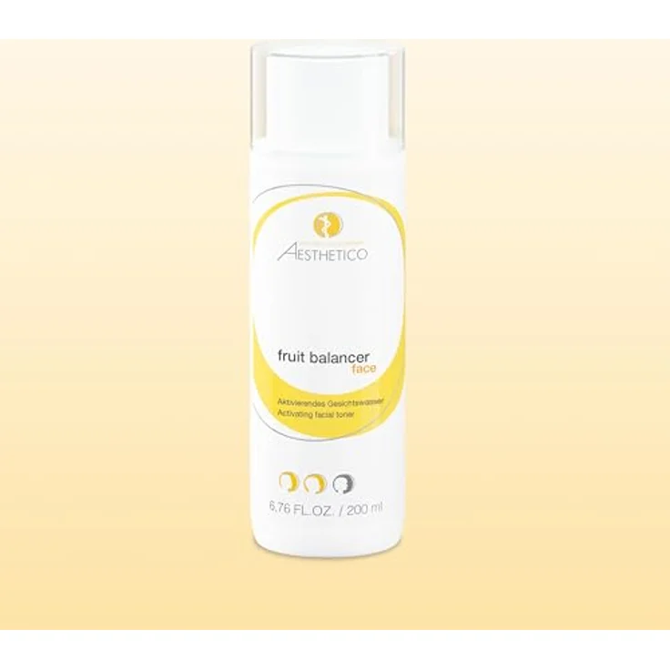 AESTHETICO fruit balancer, 200 ml - Aktivierendes Gesichtswasser mit 5% Fruchtsäuren und Feuchtigkeitskomplex, verfeinert das Hautbild, reguliert den Haut-pH-Wert und stärkt die Hautbarriere – Bild 2