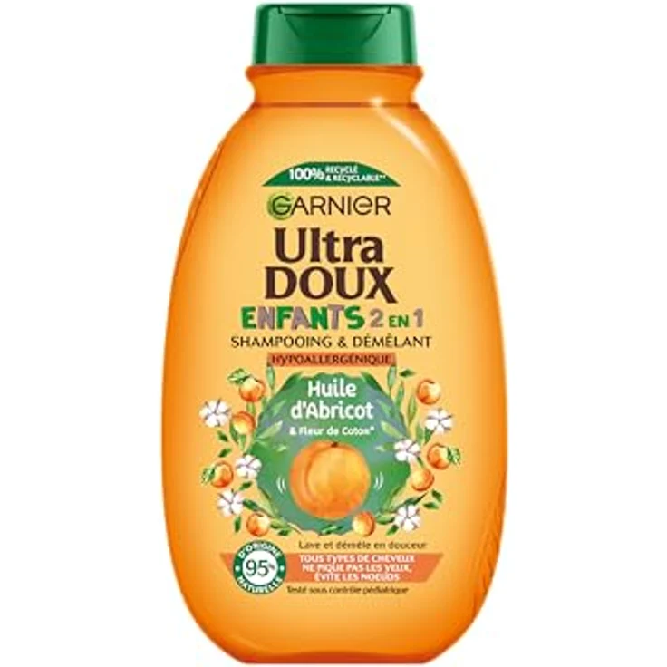 Garnier Ultra Doux Disney König der Löwen, Detangling Shampoo mit Aprikose und Baumwollblüte für Kinder, 300 ml