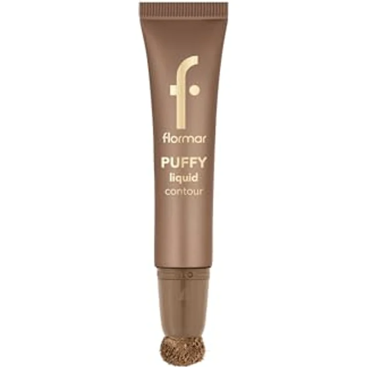 Flormar Rouge & Bronzer Puffy Liquid Contour, 12 ml - Leichte Textur mit integriertem Schwamm-Applikator für individuelles Contouring und natürliches Finish – Bild 4