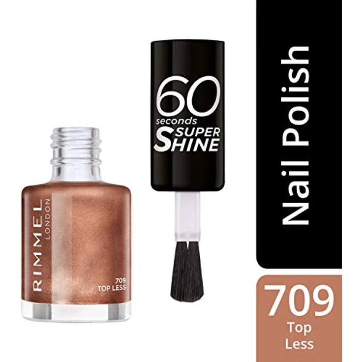 Rimmel London 60 Seconds Super Shine 709, Top Coat Nagellack, 8 ml – Bild 4
