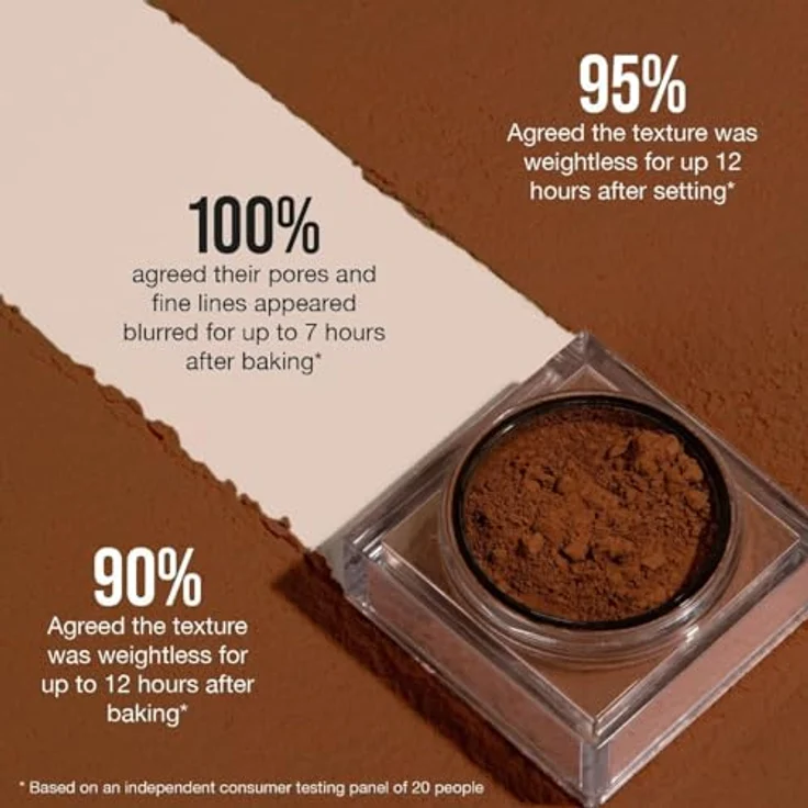 Huda Beauty Easy Bake Loose Powder, loser Puder für Damen, Farbton Blondie, 20 g, mattes Finish und Kontrolle über Talgproduktion – Bild 5