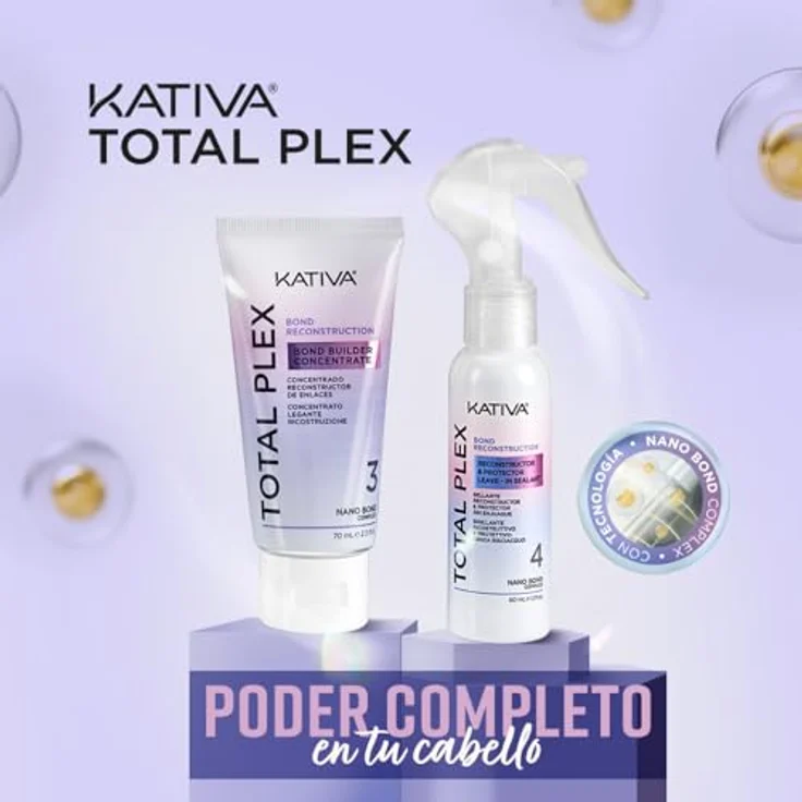 Kativa Total Plex Bond Repair | Shampoo mit NANO BOND COMPLEX, 355 ml – Bild 3