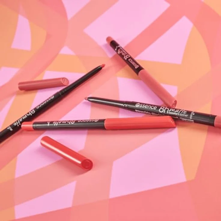 Essence 8H Matte Comfort Lipliner, wasserfest und hochpigmentiert, 0,3 g, Farbe: ASH ATTITUDE – Bild 7