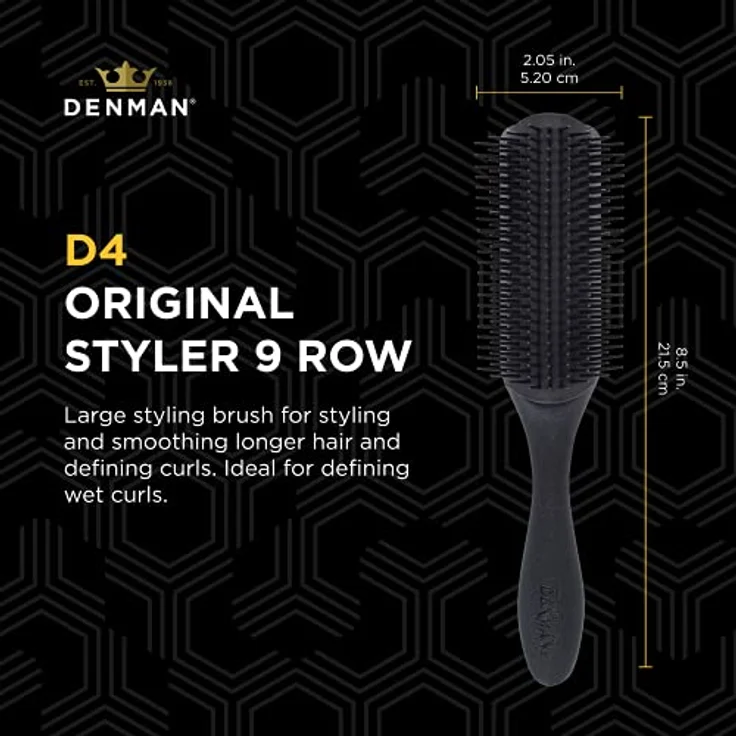 Denman D4M Professional Schwarz – Bild 2
