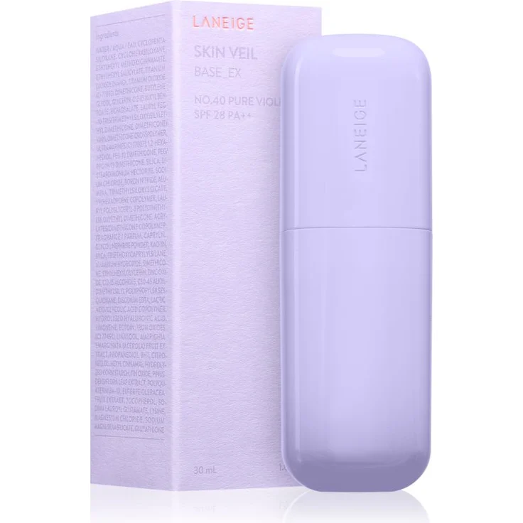 LANEIGE Skin Veil Base EX Korrektur Primer, 30 ml, Farbton Pure Violet mit langanhaltendem Effekt und glatter Oberfläche