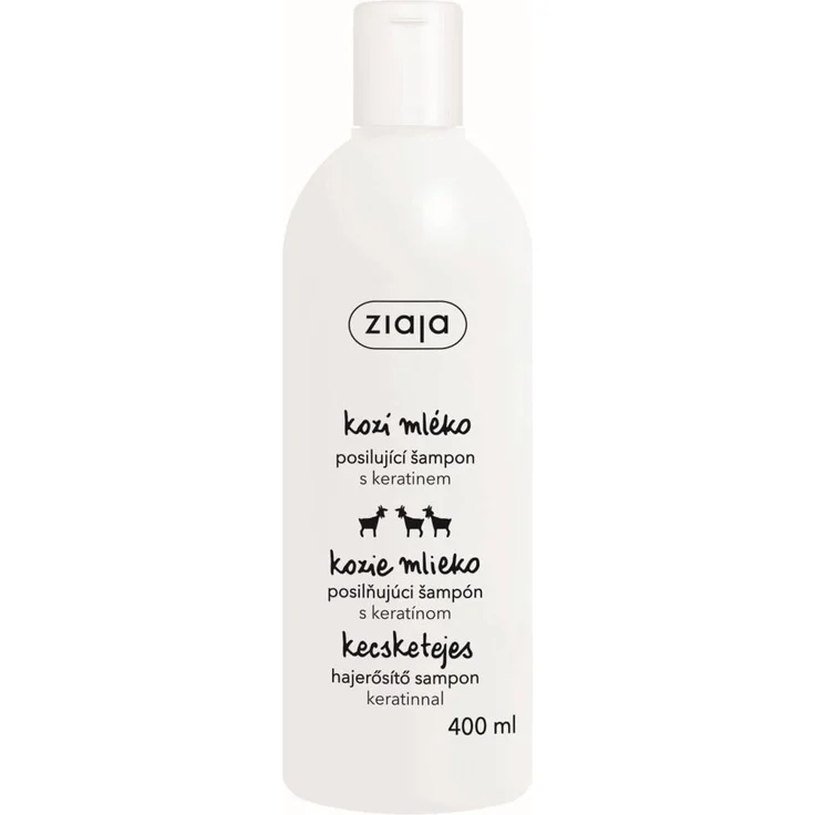 Ziaja Goat's Milk Shampoo für trockenes und mattes Haar mit Keratin, 400 ml