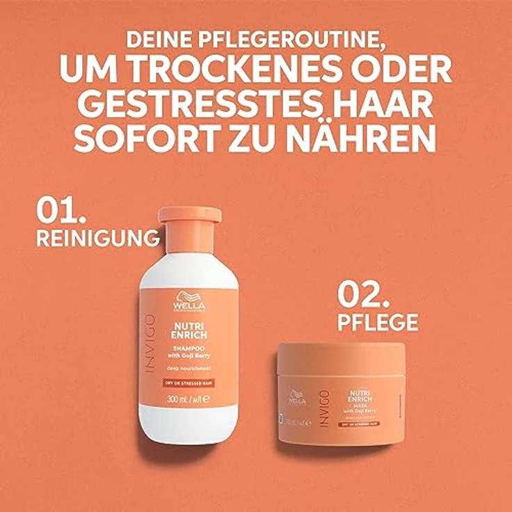 Wella Professionals Invigo Nutri Enrich Feuchtigkeitsshampoo – glättendes, intensiv nährendes Shampoo, 1 L – Bild 4