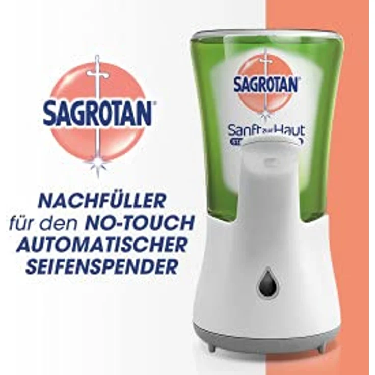 Reckitt Sagrotan No-Touch Nachfüller, Antibakterielle Handseife mit Apfel & Jasmin, 250ml – Bild 4