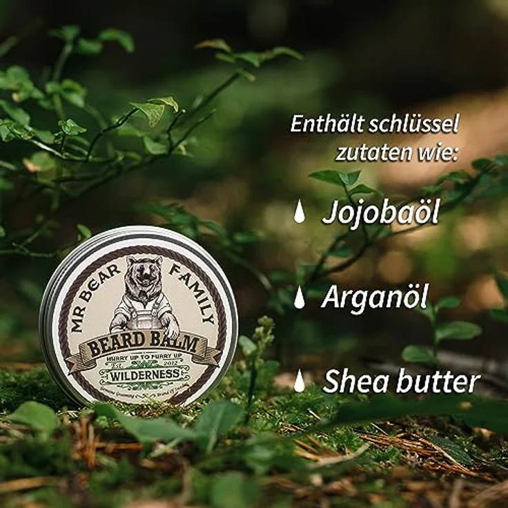 Mr. Bear Family Beard Balm Wilderness 60 ml, für Herren empfohlen – Bild 5