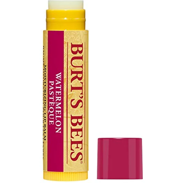 Burt's Bees Watermelon Lip Balm, feuchtigkeitsspendende Lippenpflege mit fruchtigem Wassermelonen-Duft, 4,25 g – Bild 3