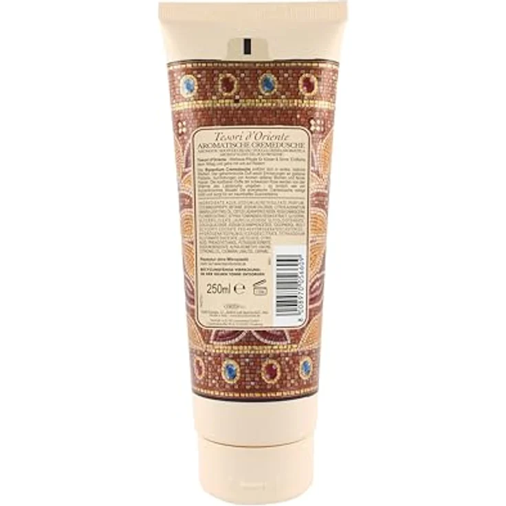 Tesori d'Oriente Cremedusche 'Byzantium', aromatisches Duschgel mit schwarzer Rose und Labdanum, 250ml – Bild 2