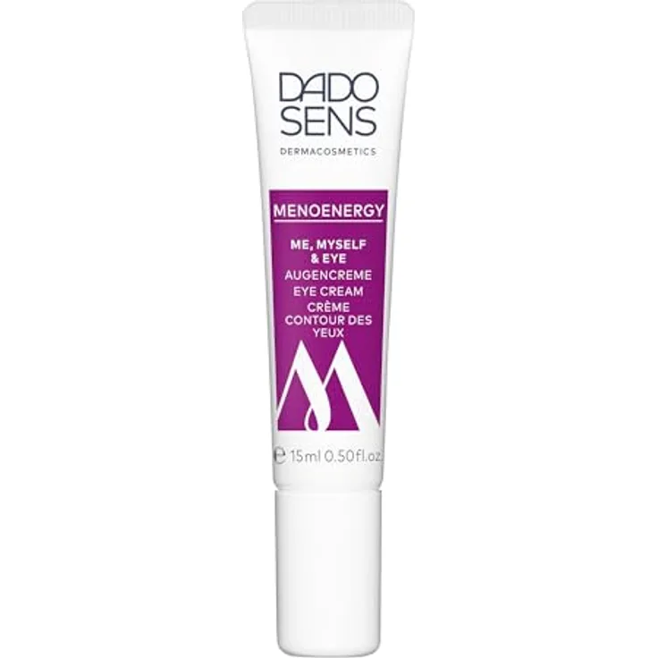 DADO SENS MENOENERGY ME, MYSELF & EYE Augencreme, 15 ml, feuchtigkeitsspendend mit veganem Kollagen gegen dunkle Augenringe