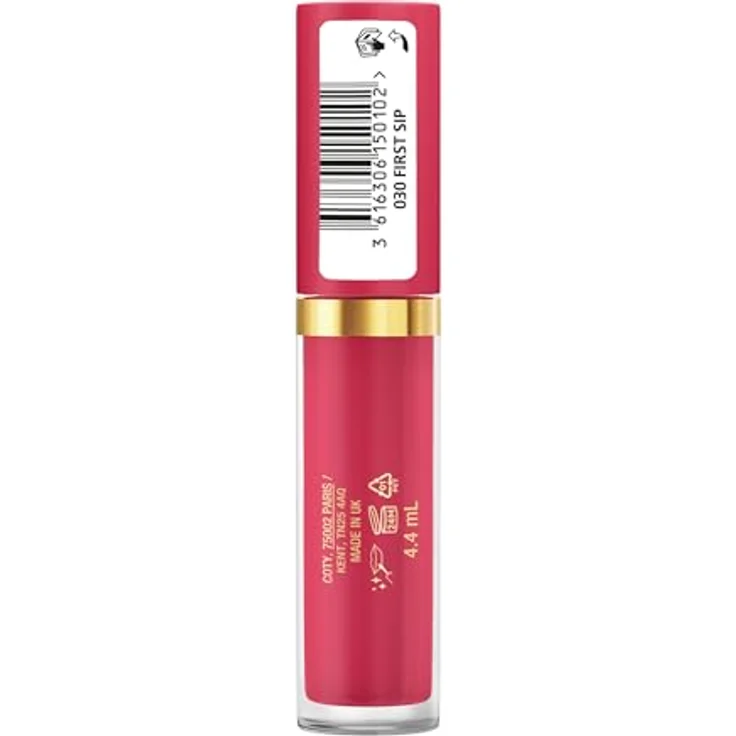 Max Factor 2000 Calorie Lip Glaze, Hochglanz-Lipgloss mit Volumen-Effekt, Hyaluron und Squalan, vegan, First Sip, 4.4ml – Bild 3