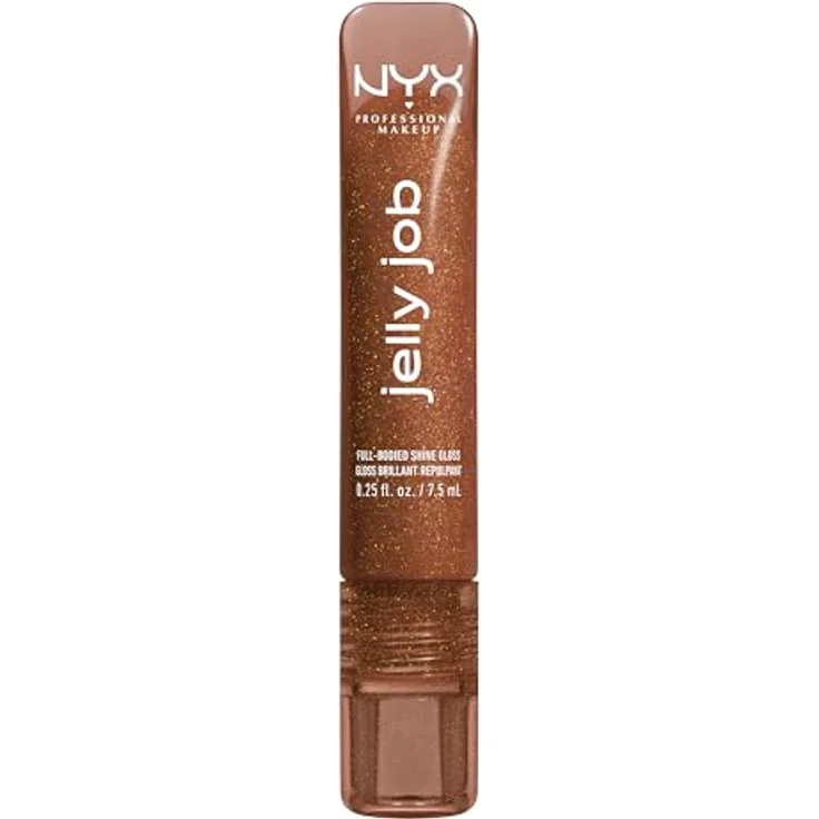 NYX Professional Makeup Jelly Job leuchtender Lippenglanz mit vergrößerndem Effekt, Farbton Bling Me Jelly, 7.5 ml – Bild 9