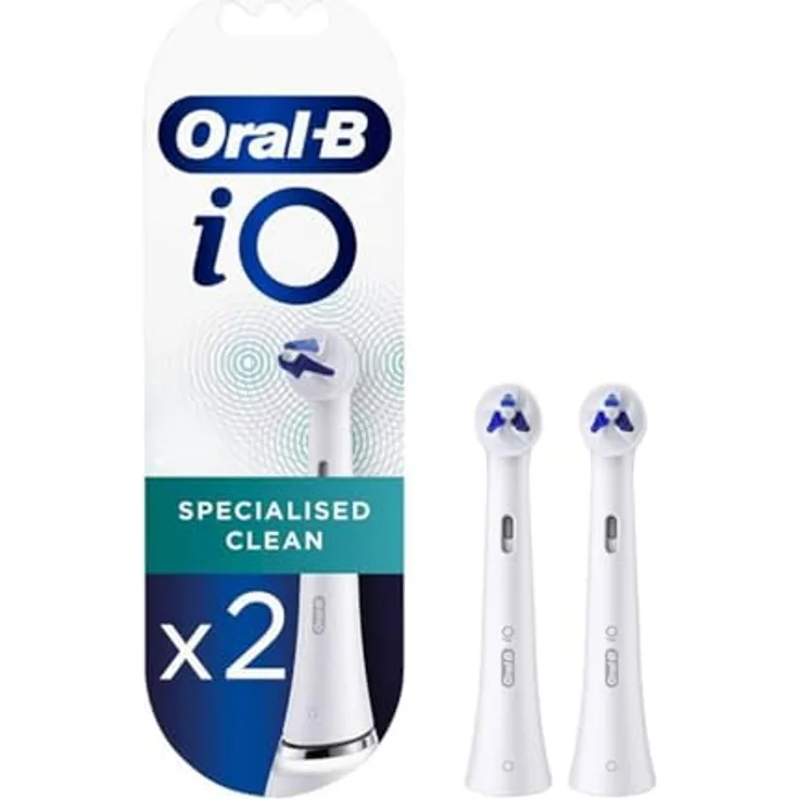 Oral-B iO Specialised Clean Ersatzköpfe, 2 Stück, für optimale Mundpflege und verfeinertes Hautbild