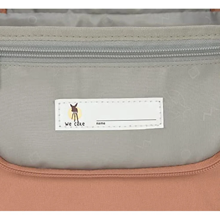LÄSSIG Kinder Kulturtasche Waschbeutel Waschtasche Kulturbeutel zum Hängen, 20 cm/Mini Washbag Happy Prints Karamell – Bild 4