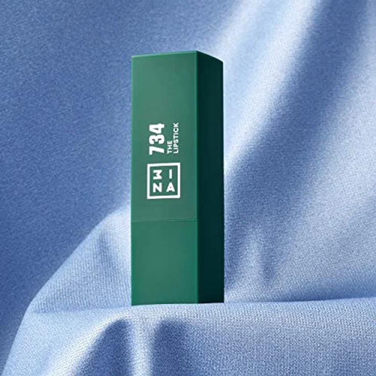 3INA The Lipstick Lippenstift Farbton 734, Grün, 4,5 g, hohe Pigmentierung, cremige Textur, vegan – Bild 7