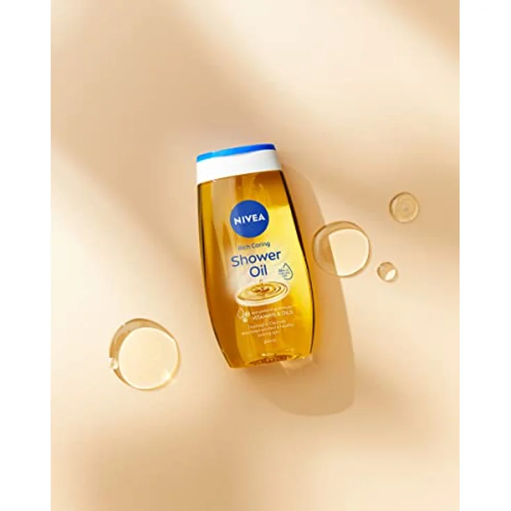 NIVEA Natural Duschöl mit 55% natürlichen Ölen, 200ml - sanfte Pflege für normale bis trockene Haut, dermatologisch getestet – Bild 3
