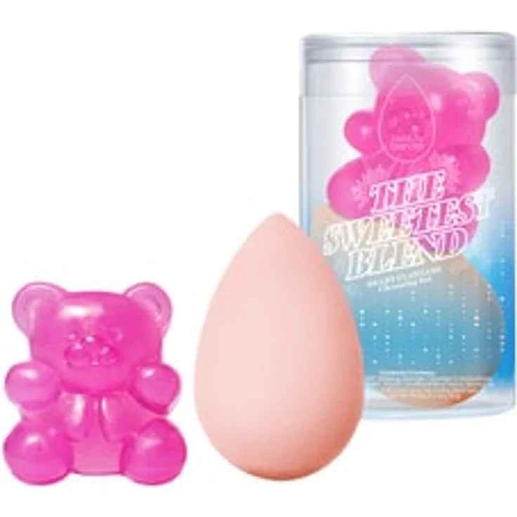 beautyblender The Sweetest Blend Beary Flawless Cleansing Set, Pinselset mit limitiertem Gummybear Blendercleanser und preisgekröntem Schaumstoff