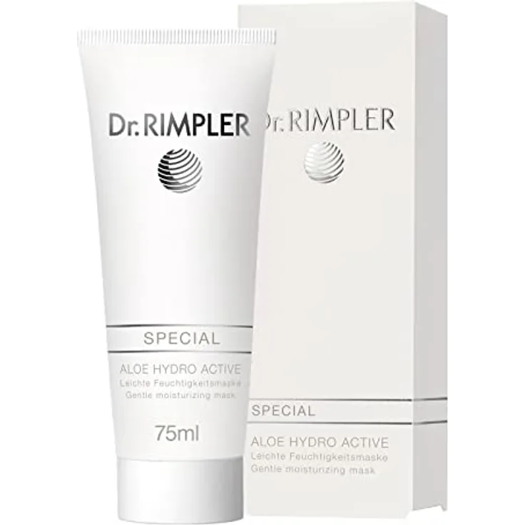 Dr. Rimpler Gesichtsmaske extra feuchtigkeitsspendend "Hydro Activ" I Pflege-Maske für den trockenen Hauttyp I Aloe Vera Crememaske, 75ml