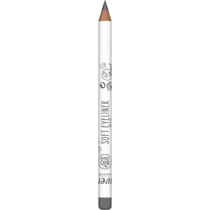 lavera Soft Eyeliner - Grey 03 - Naturkosmetik - Komfortable Anwendung - Frei von Silikonen - Frei von Mineralöl - Vegan - Bio-Jojobaöl & Bio-Sonnenblumenöl - 1,14g