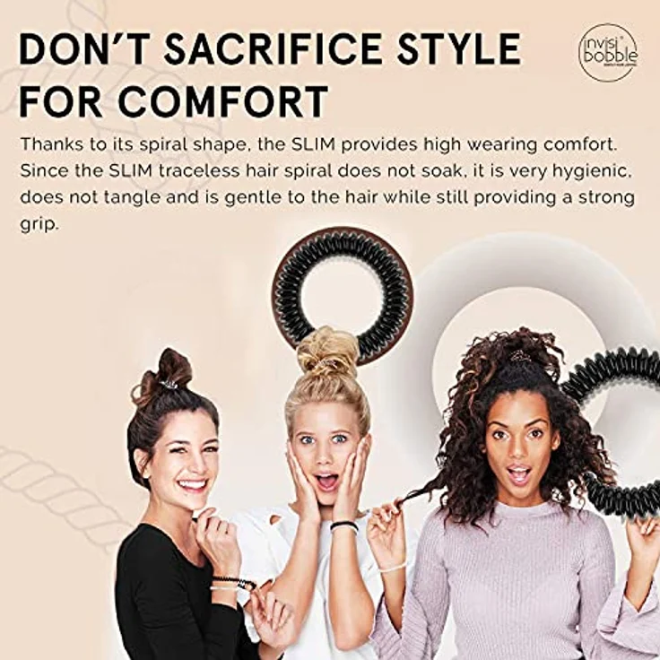 invisibobble SLIM True Black, 3 Stück – Bild 4