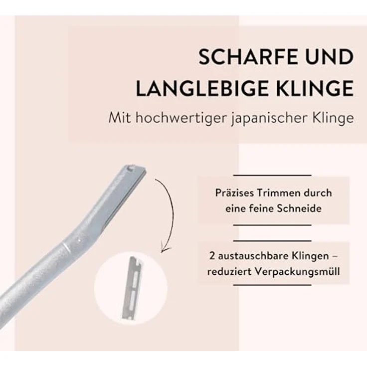PARSA Beauty ESSENTIAL Gesichtshaar- und Augenbrauentrimmer, präziser Trimmer mit japanischer Klinge – Bild 4